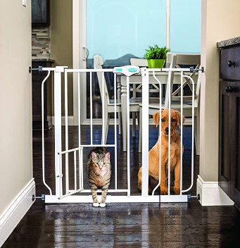 Pet Gate with Small Pet Door